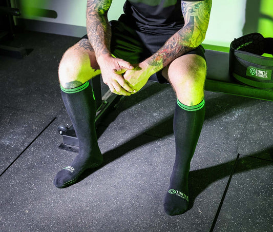 Deadlifting Socks with Grips - Black