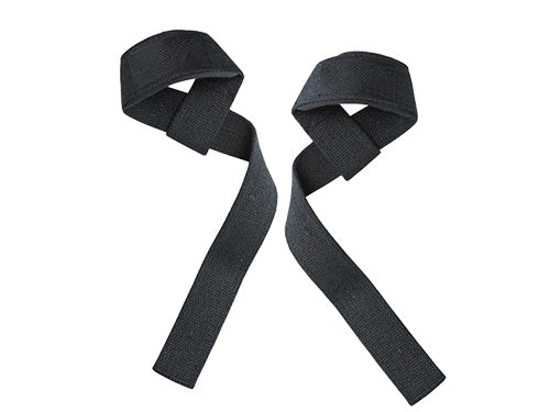 Cotton lifting straps on white background