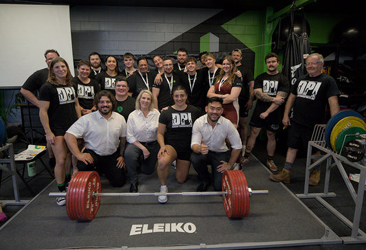 Group photo of Darwin Power Sports Inc team and competitors